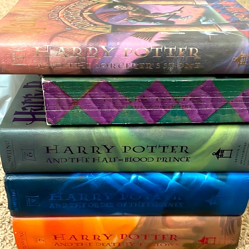 Harry Potter incomplete set 1, 4, 5, 6, 7
